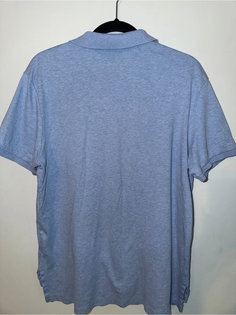 Polo by Ralph Lauren Men's Light Blue Polo with Navy Pony